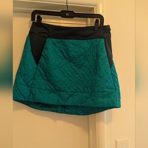 Mountain Hardwear Women's Trekkin Insulated Mini Skirt Teal Blue Green